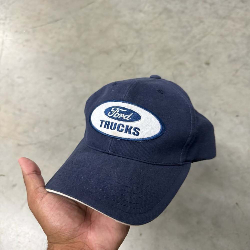 Checkered Flag Sports Ford Trucks Baseball Hat Navy Blue
